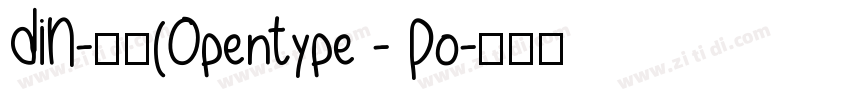 DIN-粗体(OpenType - Po字体转换